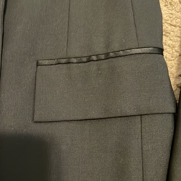 ADAM LIPPES OVERSIZED STATEMENT TUXEDO PIECE EMBELLISHED WOOL ELASTANE NWOT 2 - Picture 11 of 17